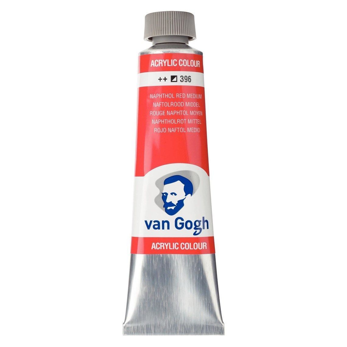 396 Acrilico Van Gogh Rojo Naftol Medio 396 40ml - Imagen 1