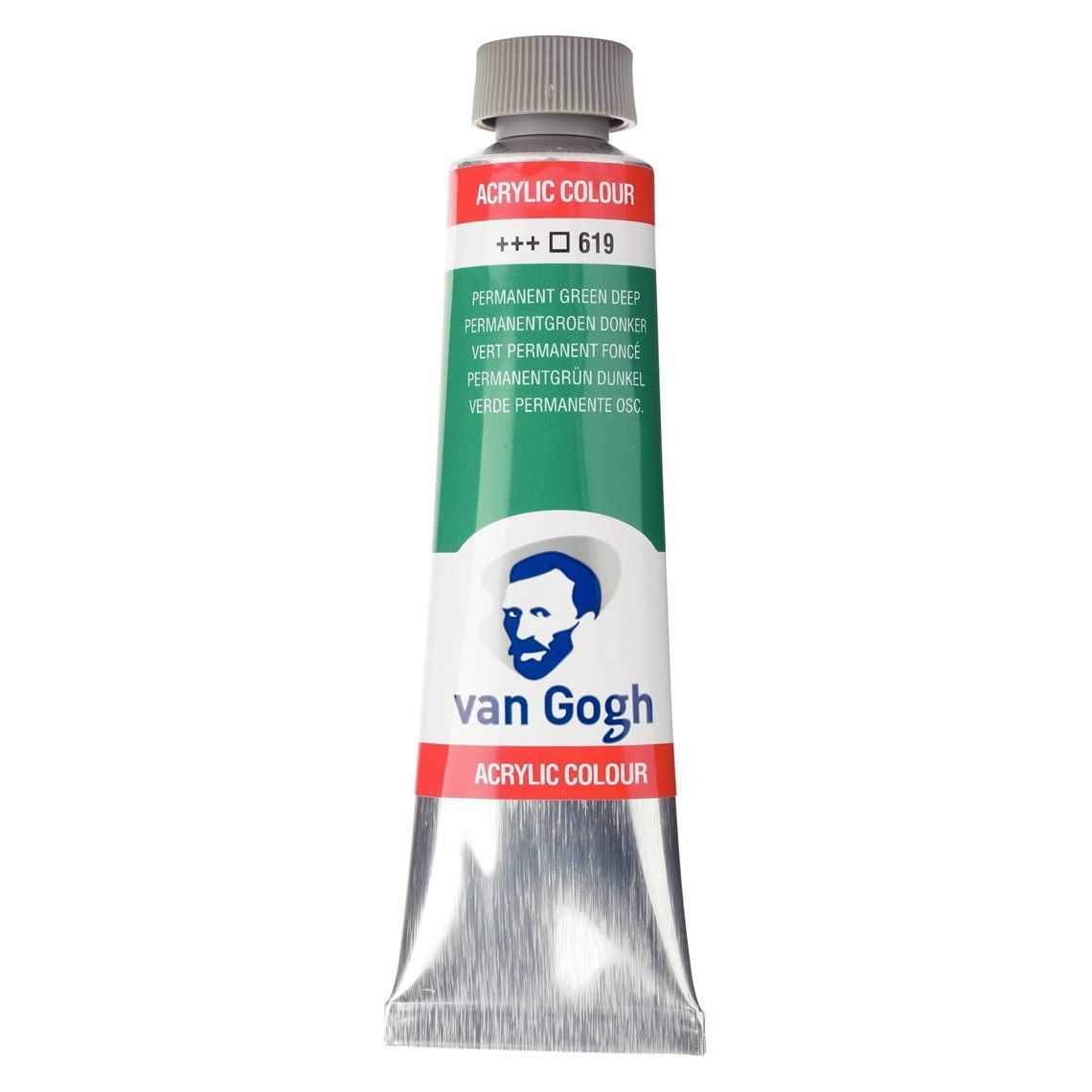 619 Acrilico Van Gogh Verde Permanente Oscuro 619 40ml - Imagen 1