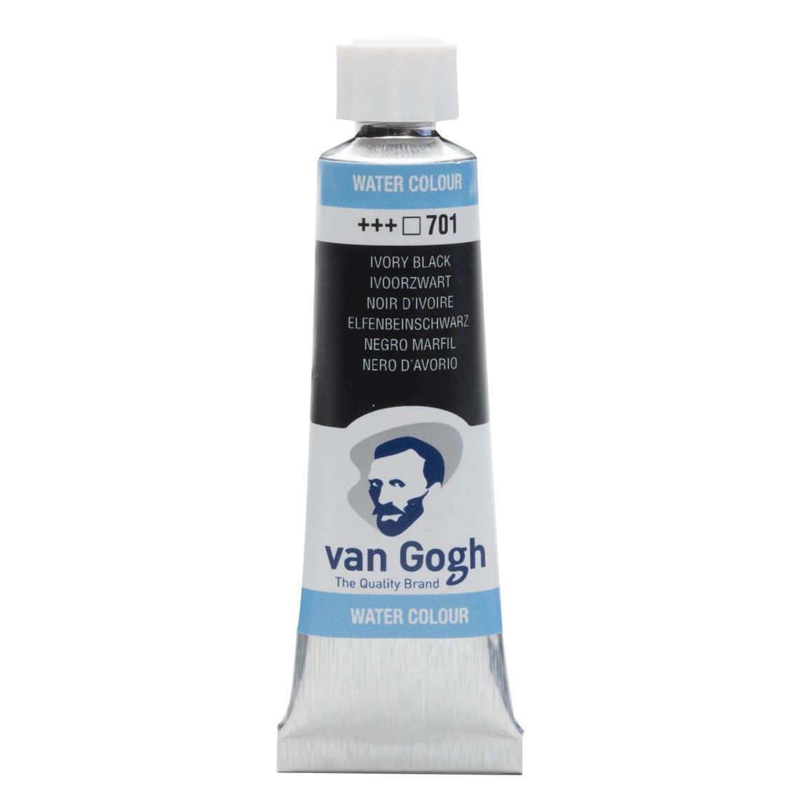 701 Acuarela Van Gogh Negro Marfil 701 10ml - Imagen 1
