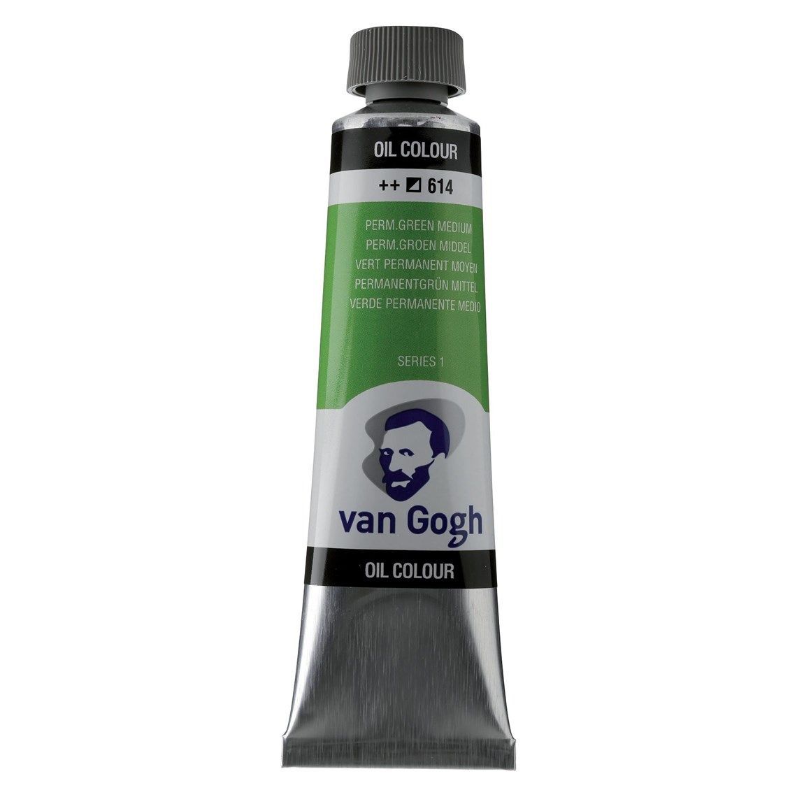 614 Oleo Van Gogh Verde Permanente Medio 614 40ml - Imagen 1