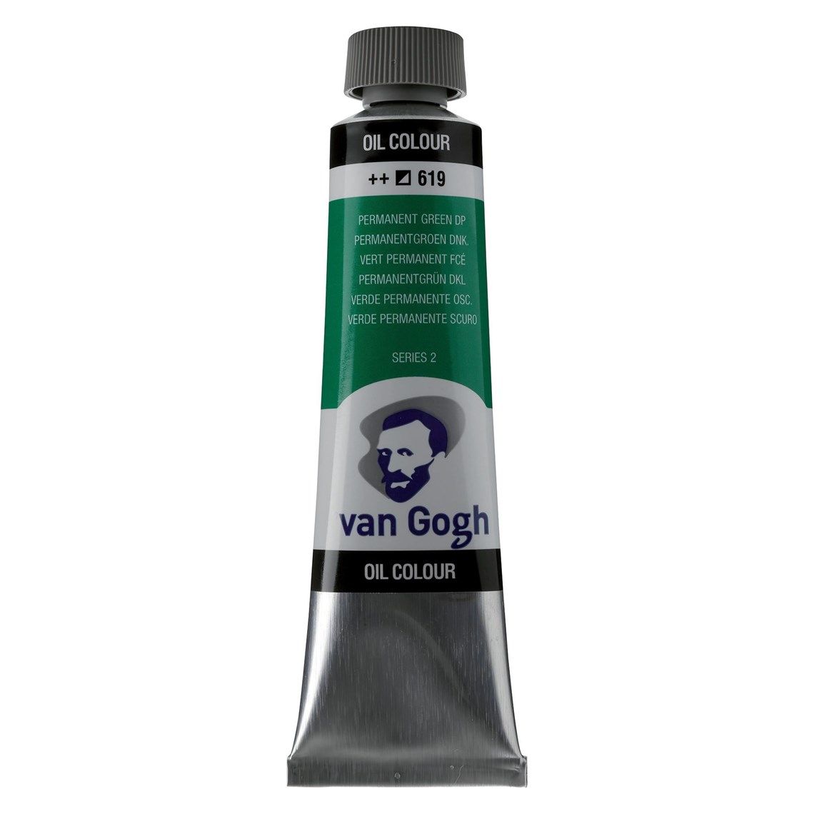 619 Oleo Van Gogh Verde Permanente Oscuro 619 40ml - Imagen 1