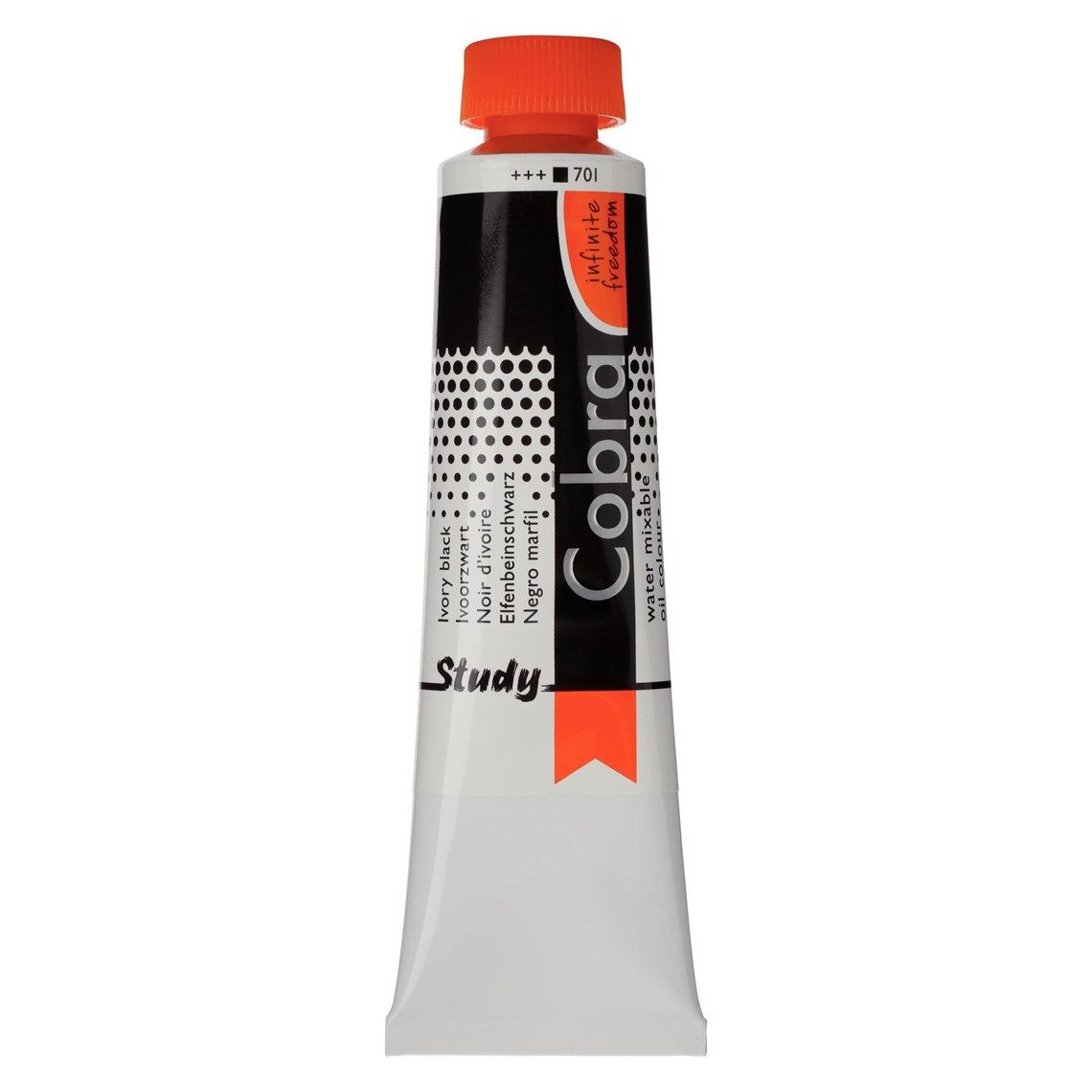 701 Oleo Al Agua Cobra Study Negro Marfil 701 40ml - Imagen 1