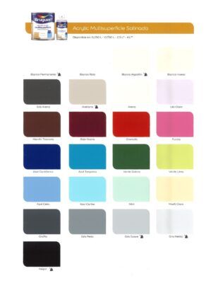 Artespray - Colores Esmalte Al Agua Bruguer Acrylic Satinado