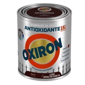 Oxiron Al Agua Efecto Forja Liso Marron 750ml Titanlux