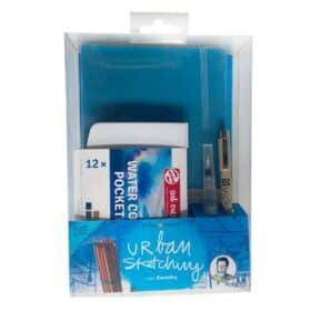 Set Acuarelas Urban Sketching Azul Talens