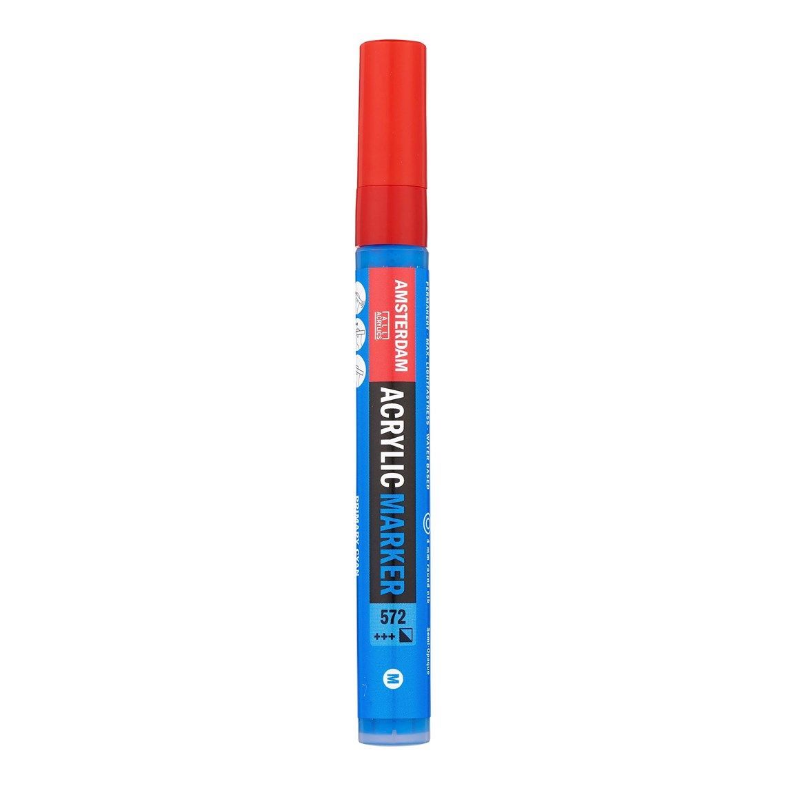 572 Rotulador Acrilico Amsterdam Cian Primario 572 4mm - Imagen 1