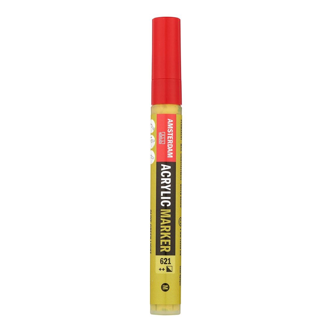 621 Rotulador Acrilico Amsterdam Verde Oliva Claro 621 4mm - Imagen 1