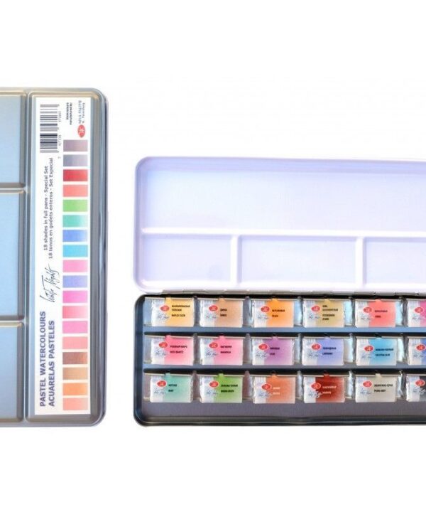 Artespray - Caja Metalica Acuarelas Pasteles White Nights