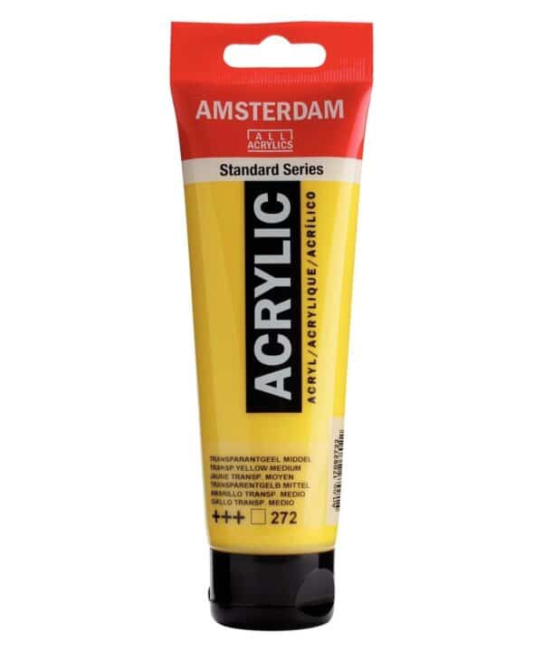 Artespray- pintura acrilica amsterdam amarillo transparente medio 272
