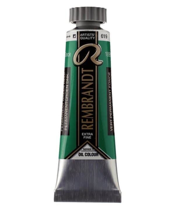 oleo rembrandt verde permanente oscuro