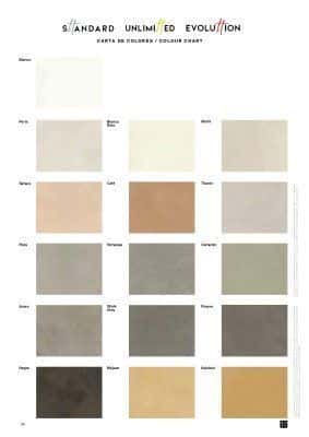 artespray - colores microcemento topciment