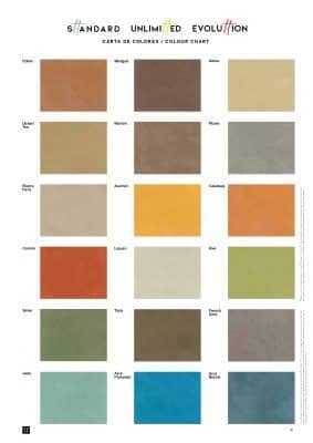 artespray - carta de colores microcemento topciment