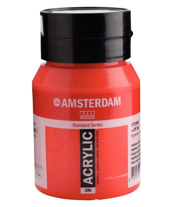 artespray - acrilico amsterdam rojo naftol medio 500ml