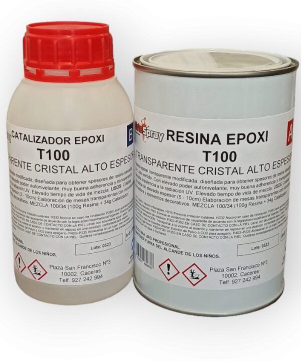 Artespray - Resina Epoxi transparente para mesas y alto espesor