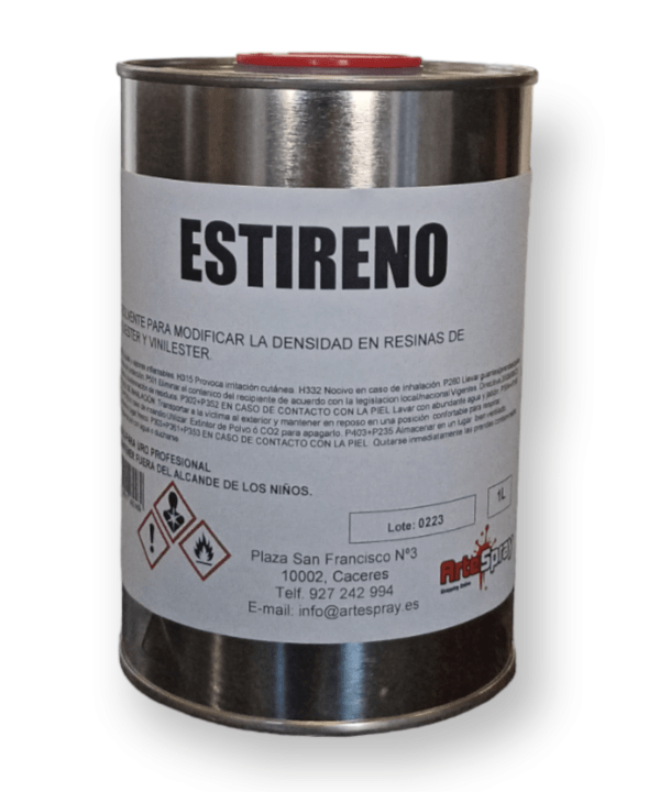 Artespray - Estireno parafinado para resinas de poliester
