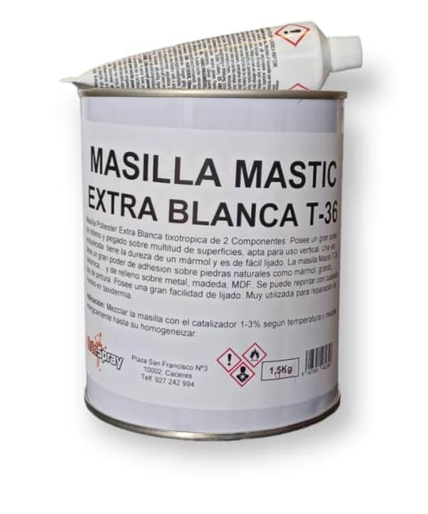 Masilla Poliester Extra Blanca Mastic T-36
