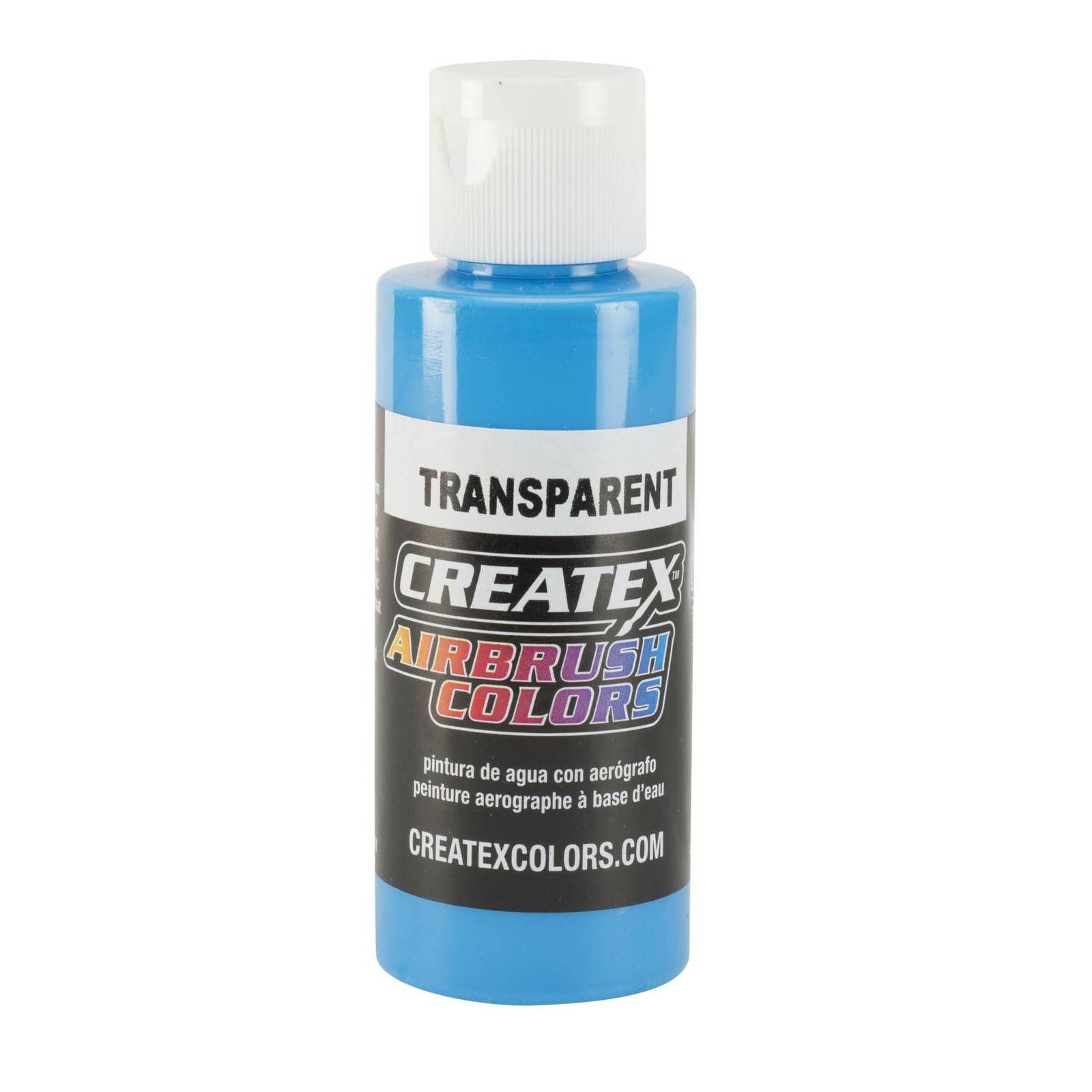 5105-02-Caribbean-Blue-2oz Pintura Aerografia Createx Transparente Caribbean Blue 60ml - Imagen 1