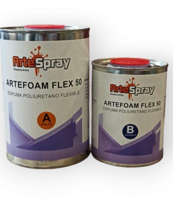 Artespray - Espuma de poliuretano flexible de 2 componentes para la fabricacion de espumas de cojines y sillones.