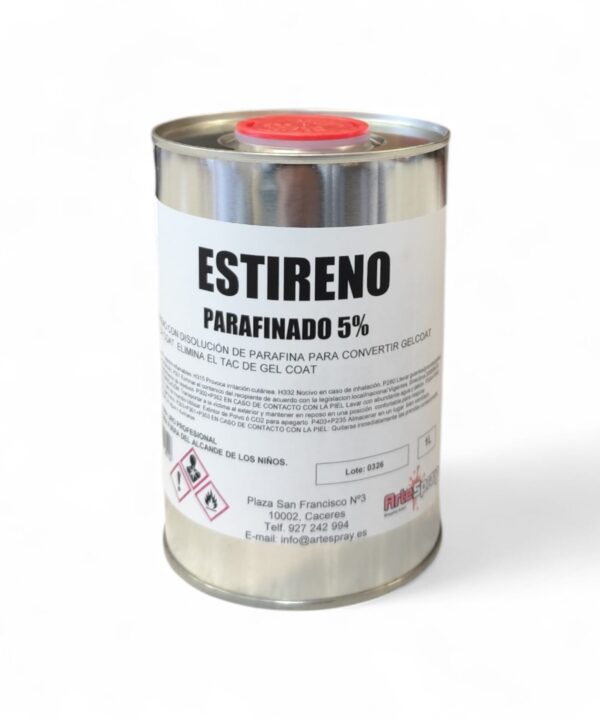 Artespray - estireno parafinado para gel coat y tablas de surft