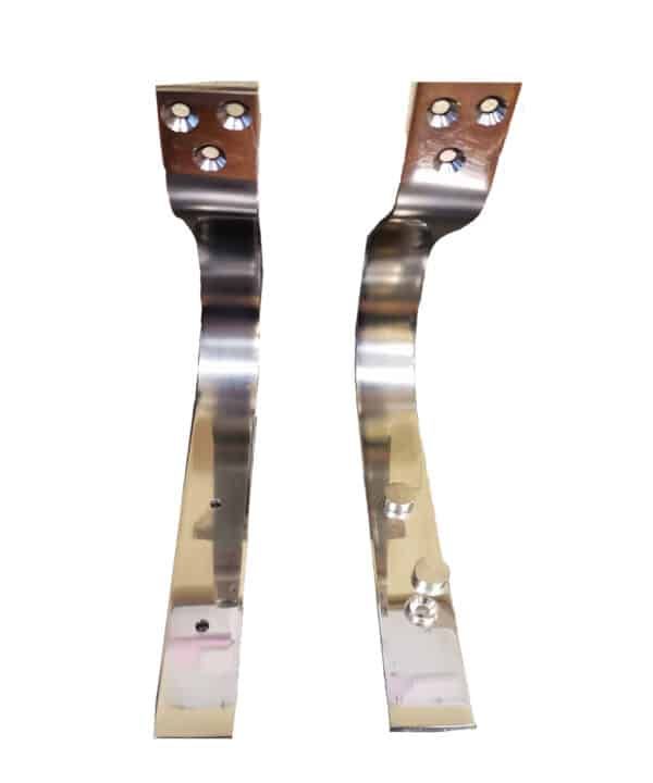 Artespray - Pletinas para acero inox color plata alargo de muflon